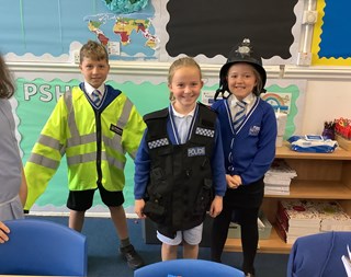 Year 5 have a visit from the mini police